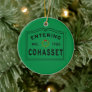 Holiday Entering Town of Cohasset MA Ceramic Ornam Ceramic Ornament