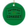 Holiday Entering Town of Cohasset MA Ceramic Ornament