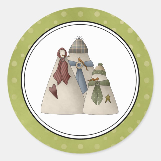Holiday Envelope Seals Stickers (Front)