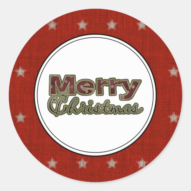 Holiday Envelope Seals Stickers (Front)