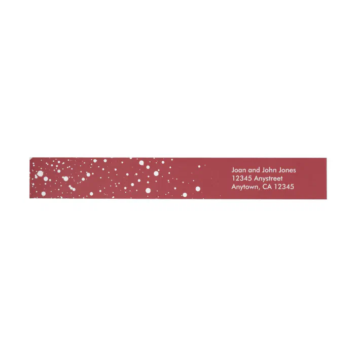 Holiday Envelope Wrap Sticker, Merry and Bright Wrap Around Address Label |  Zazzle.com