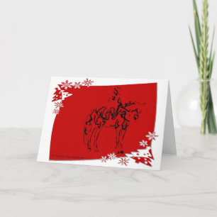 Holiday Equestrian Dressage Card
