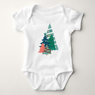 Holiday Evergreens Design Baby Bodysuit