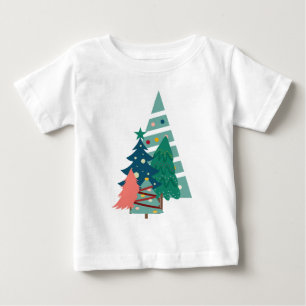 Holiday Evergreens Design Baby T-Shirt