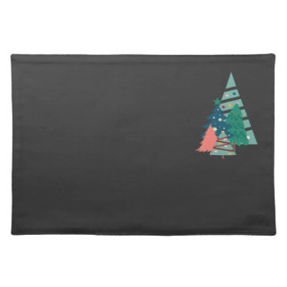 Holiday Evergreens Design Cloth Placemat