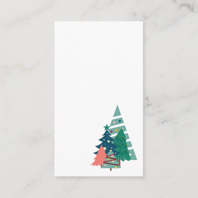 Holiday Evergreens Design Enclosure Card (Front)