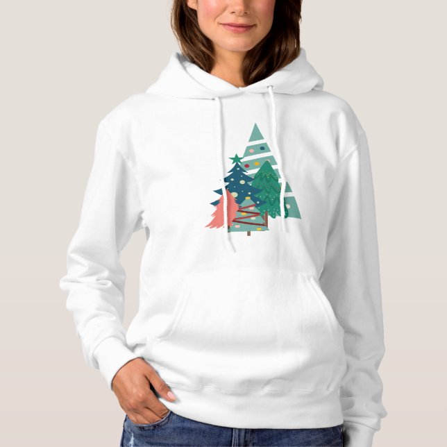 Holiday Evergreens Design Hoodie (Front)