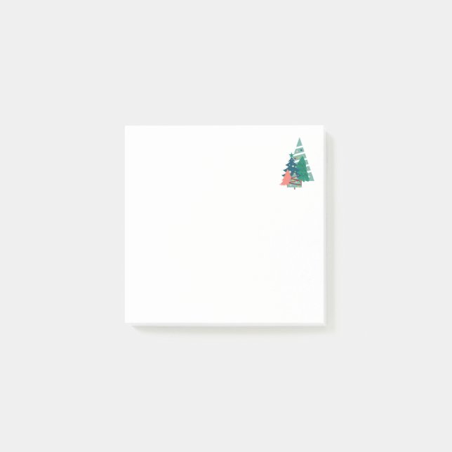 Holiday Evergreens Design Post-it Notes (Front)