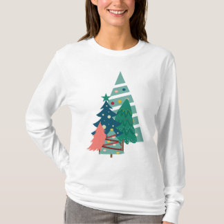 Holiday Evergreens Design T-Shirt