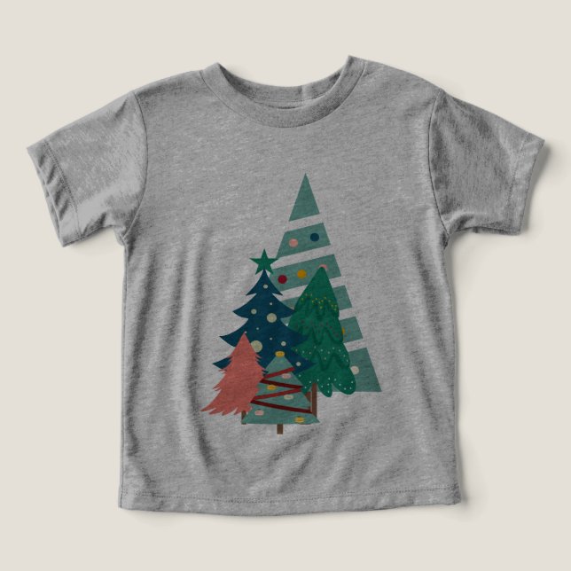 Holiday Evergreens Design Toddler T-shirt (Design Front)