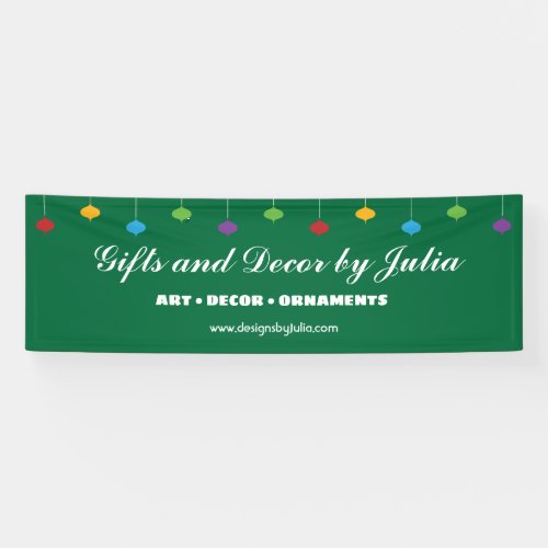 Holiday Fair Ornaments Vendor Banner