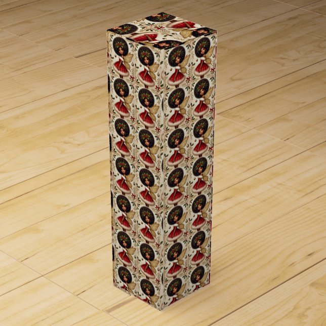 Holiday Fairy of Joy Wine Box (Front)