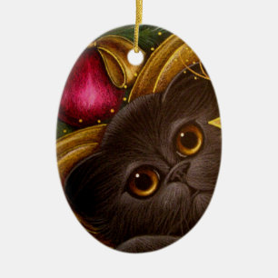 HOLIDAY FAIRY PERSIAN CAT Ornament
