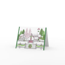 Holiday Family Farm Card