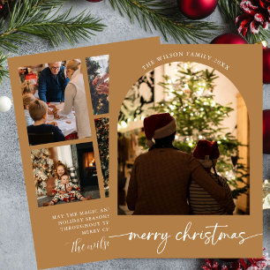 Holiday family Merry Christmas Greeting card