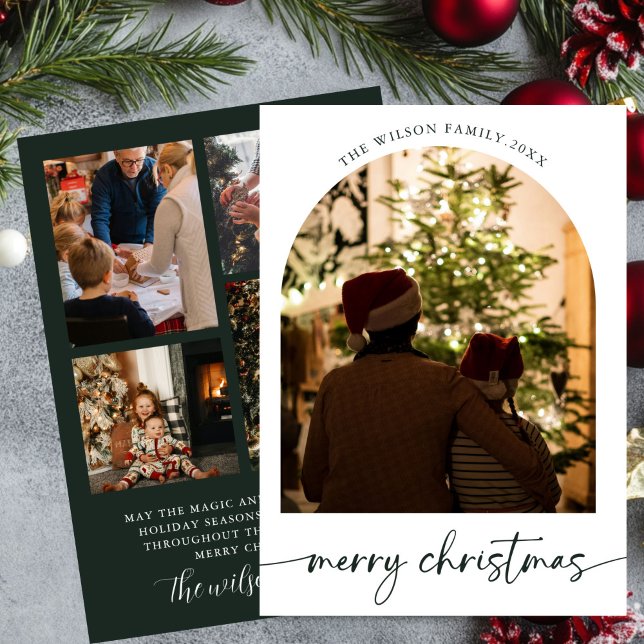 Holiday family Merry Christmas Greeting card (Creator Uploaded)