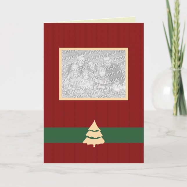 Holiday Family Photo Christmas Cards (Front)