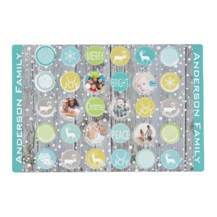 Holiday Family Photo Place Mats