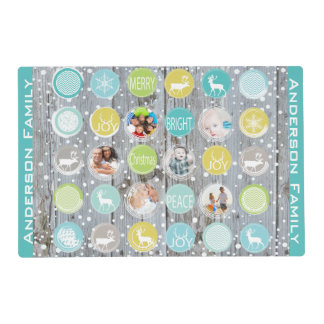 Holiday Family Photo Place Mats