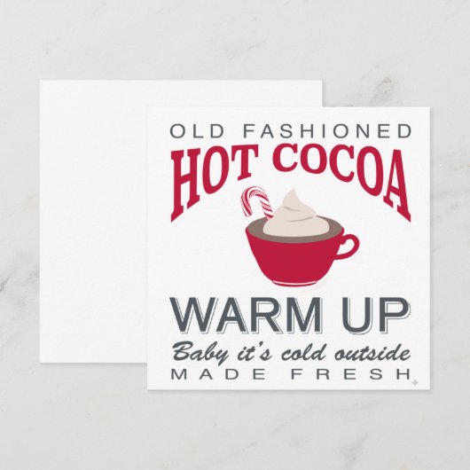 holiday farmhouse hot cocoa (Front/Back)