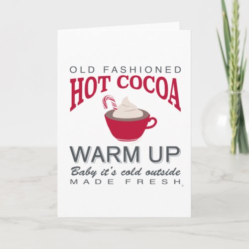 holiday farmhouse hot cocoa card