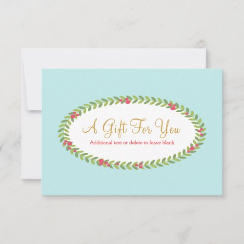Holiday Fashion Beauty Christmas Gift Certificate