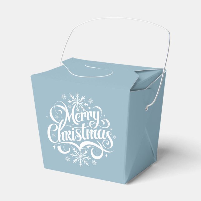 Holiday Favor Gift Box (Front Side)