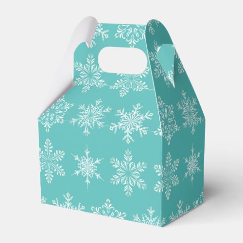 Holiday Favor Treat Box_Snowflakes Favor Boxes