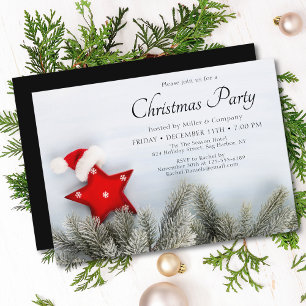Holiday Festive Modern Corporate Christmas Party Invitation