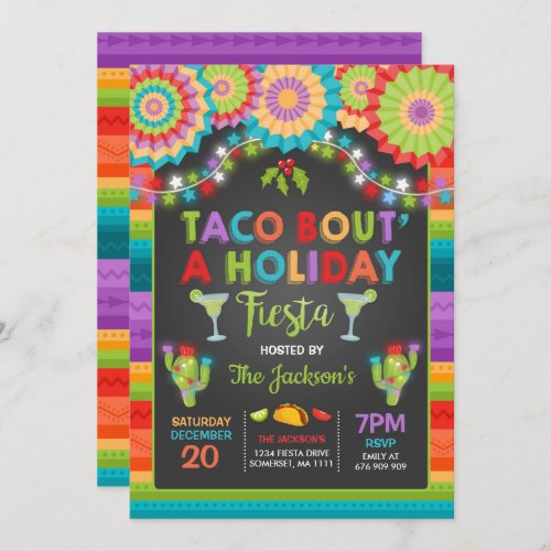 Holiday Fiesta Party Invitation Taco Bout A Party