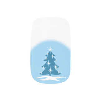 Holiday Fingernails Christmas Tree Nail Decals