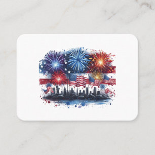 Holiday Firework Classic Business Card