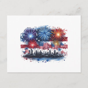 Holiday Firework Classic Enclosure Card