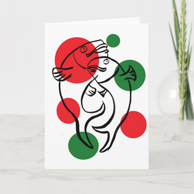 holiday fish card (Front)