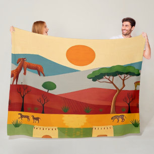 Holiday fleece blanket
