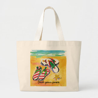 Holiday flip-flops - tote