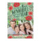 Holiday Floral Photo Card