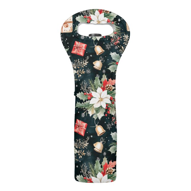 Holiday Florals & Gifts Wine Bag (Front)