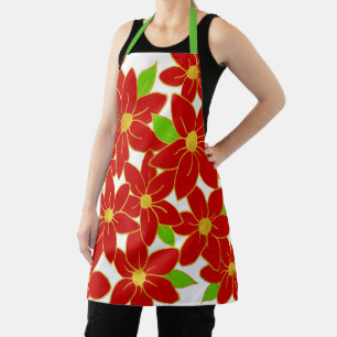 Holiday Flowers 2 Apron
