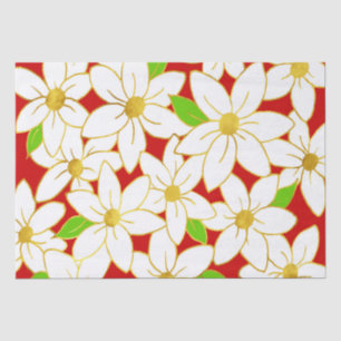 Holiday Flowers Tissue Paper