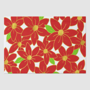 Holiday Flowers Tissue Paper