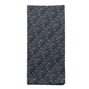 Holiday Foliage Pattern Cloth Napkin