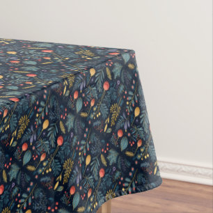 Holiday Foliage Pattern Tablecloth