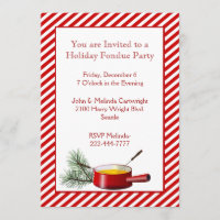 Holiday Fondue Party Invitation