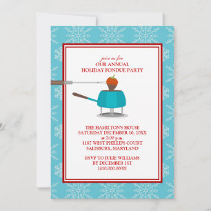 Holiday Fondue Party Invitations