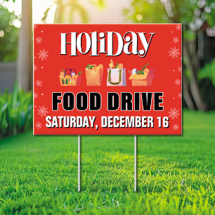 Holiday Food Drive Yard Sign