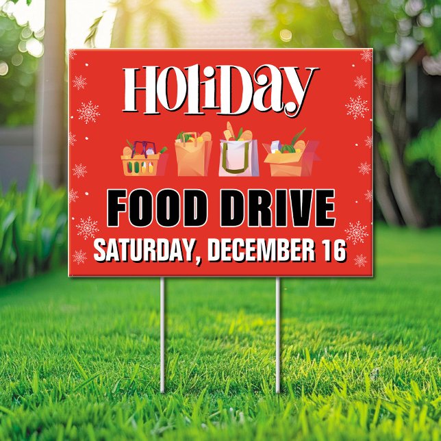 Holiday Food Drive Yard Sign (Creator Uploaded)
