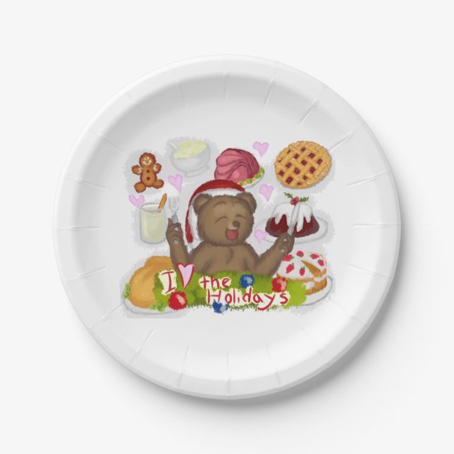 Holiday Food Paper Plates (Front)