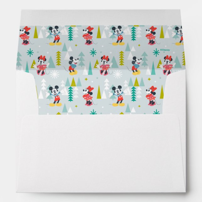 Holiday For All | Mickey & Minnie Christmas Envelope (Back (Bottom))