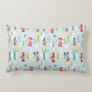 Holiday For All Mickey & Minnie Christmas Lumbar Pillow